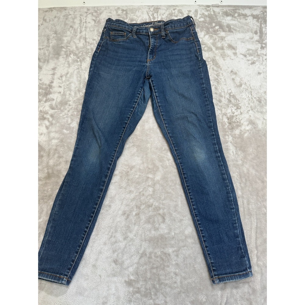 Universal Thread Mid Rise Skinny Jeans Dark Wash Blue Denim Size 8/29R EUC